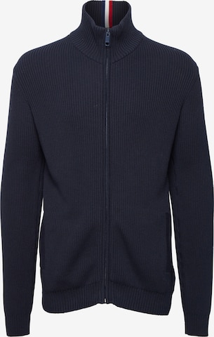 FQ1924 Strickjacke 'Kyle' in Blau: Vorderseite