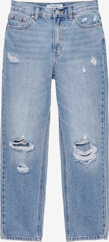 Effilé Jean Pull&Bear en bleu : devant