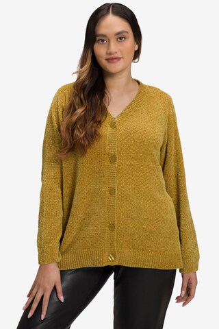 Cardigan Ulla Popken en jaune : devant