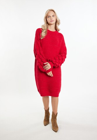 IZIA Gebreide jurk in Rood