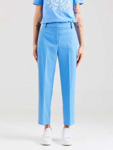 Coupe slim Pantalon à plis TOMMY HILFIGER en bleu : devant