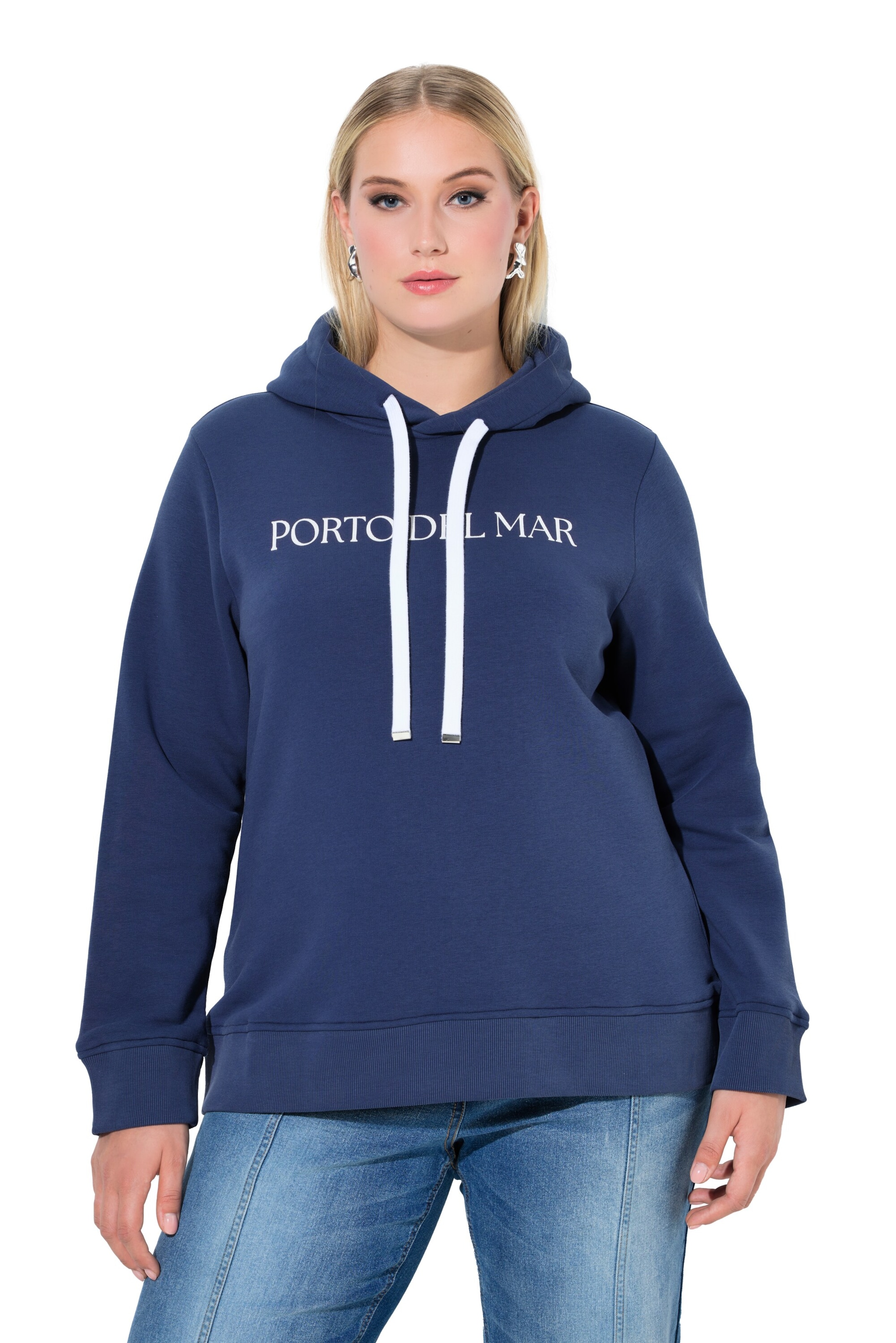 Ulla Popken Sweatshirt in Blue: front