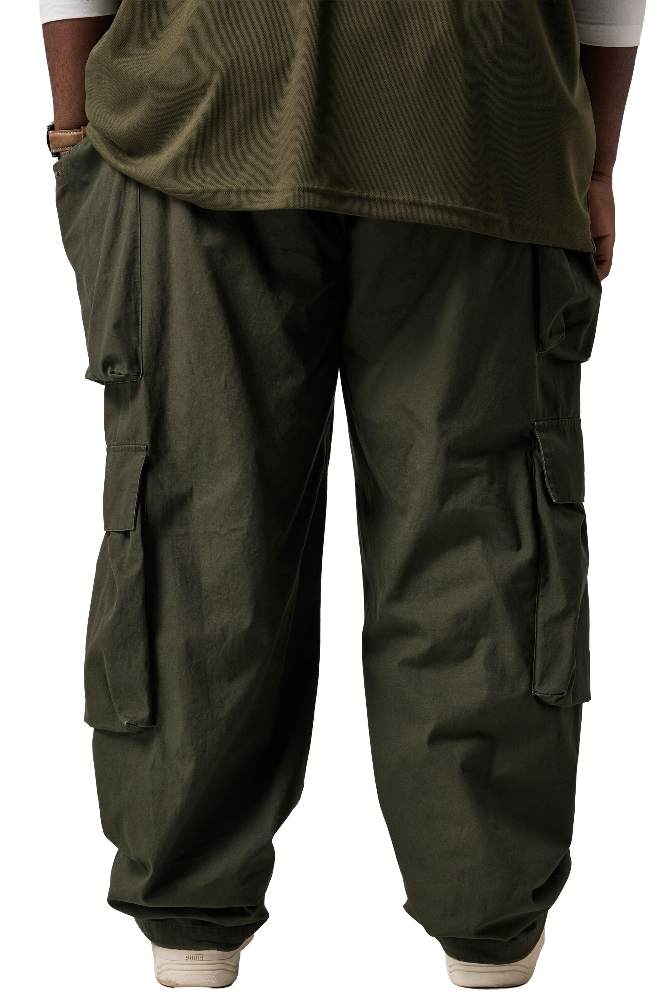 STHUGE Loosefit Broek in Groen