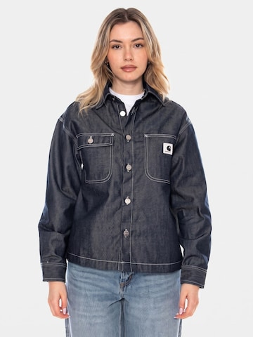 Carhartt WIP Bluzka 'W' Louis Shirt Jac' w kolorze niebieski