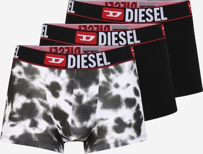 DIESEL Boxers 'UMBX-DAMIEN' em cinzento escuro / vermelho / preto / branco, Vista do produto