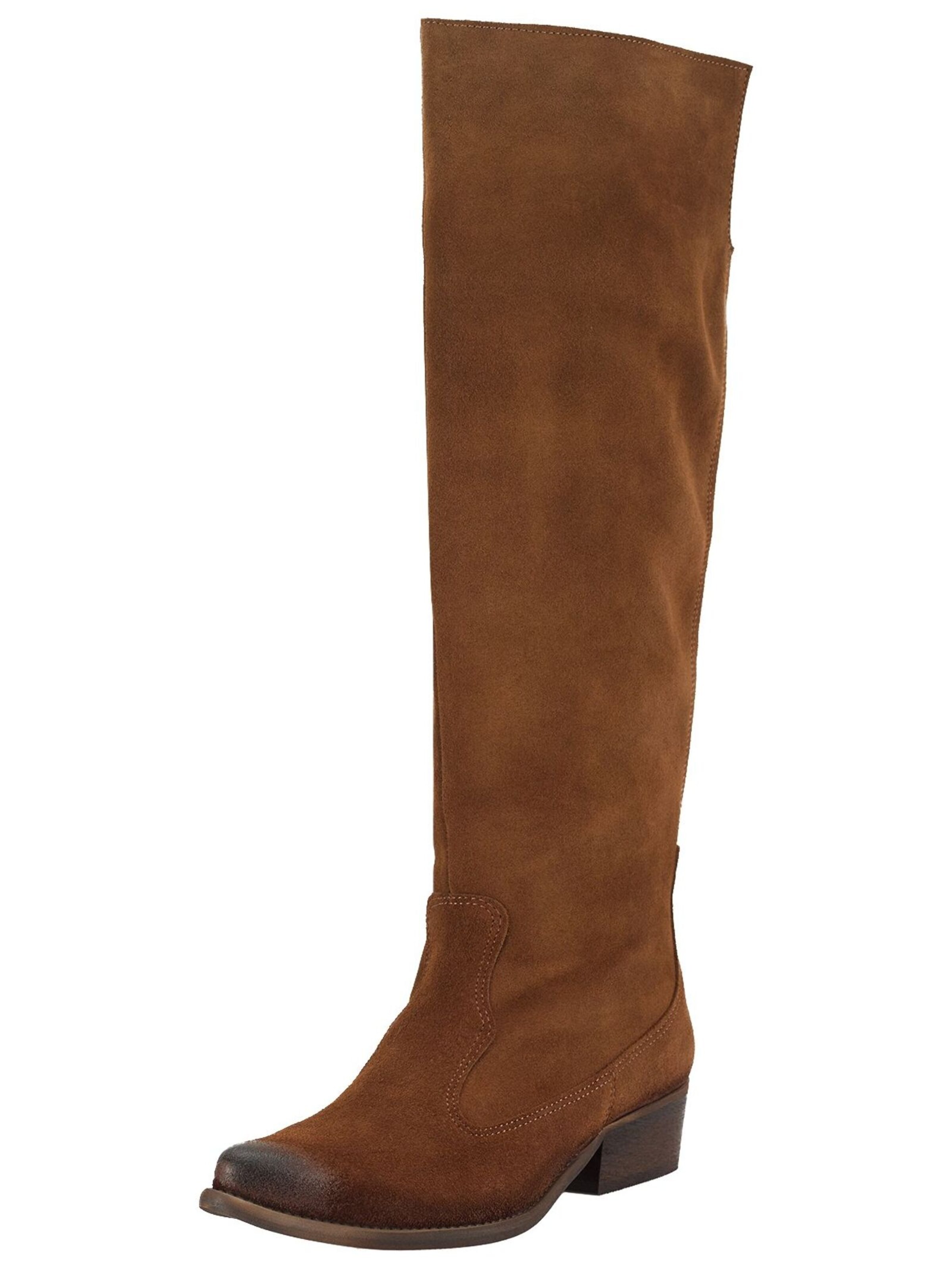 Felmini Wide Fit Boots 'West' in Brown: front