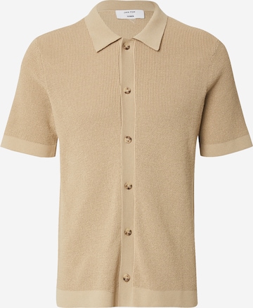 DAN FOX APPAREL Tričko 'Julien' - Béžová: predná strana