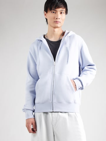 Nike Sportswear Sweat jacket 'CLUB' in Grey: front
