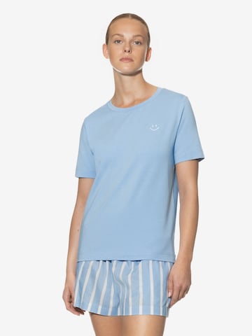 Mey Pajama Shirt 'Teela' in Blue: front