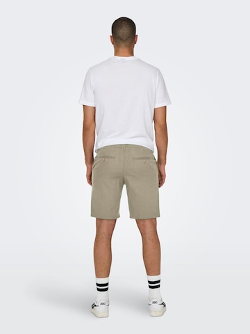 Only & Sons Regular Shorts 'LEO' in Beige