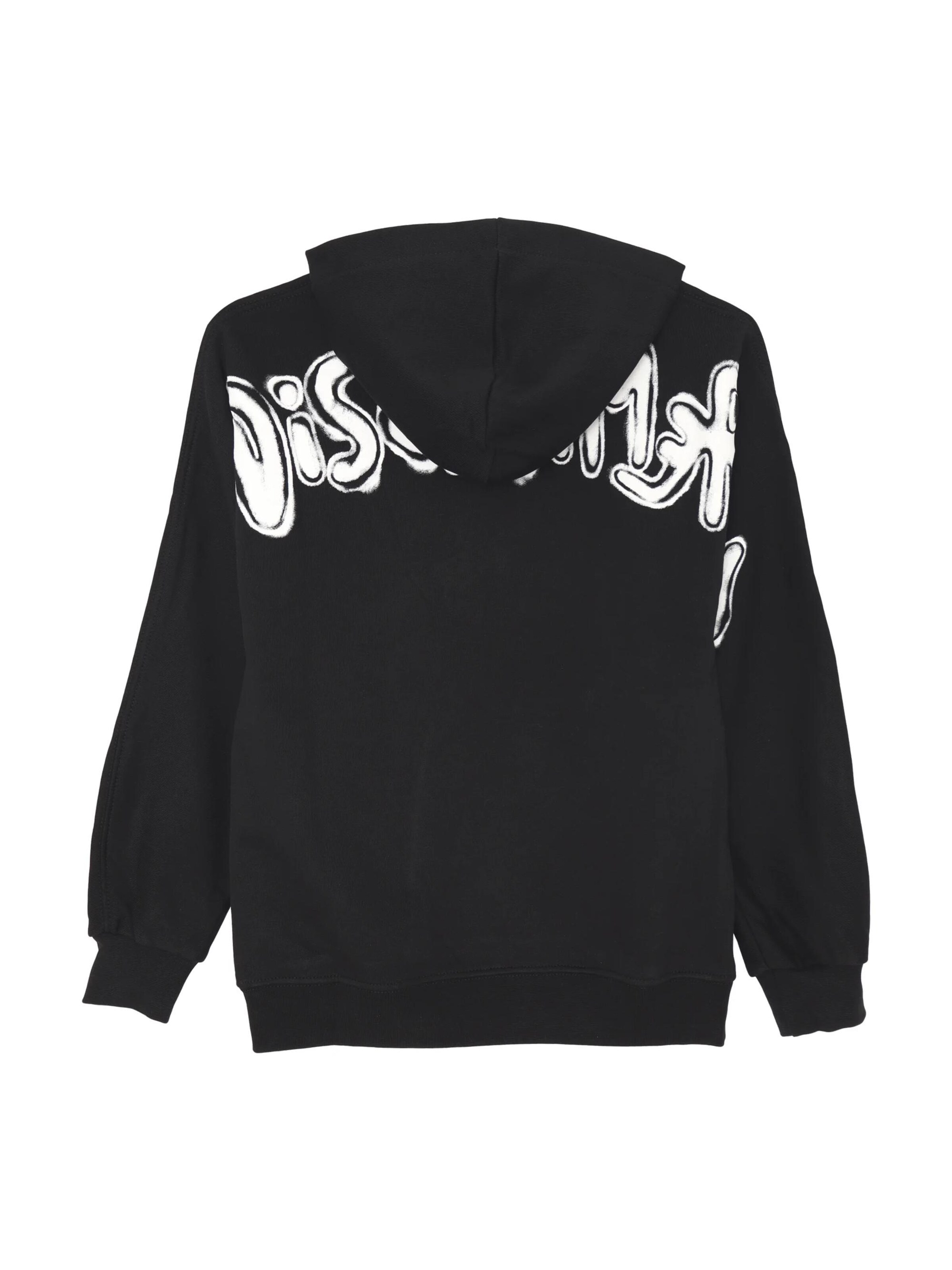 DISCLAIMER Sweatshirt 'BackHood' in Black