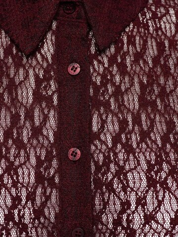&co woman Blouse '&Co woman Tina Lace burgundy' in Red