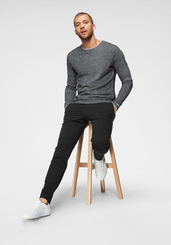 JACK & JONES Regular Chino trousers 'Ollie Dave' in Black: front