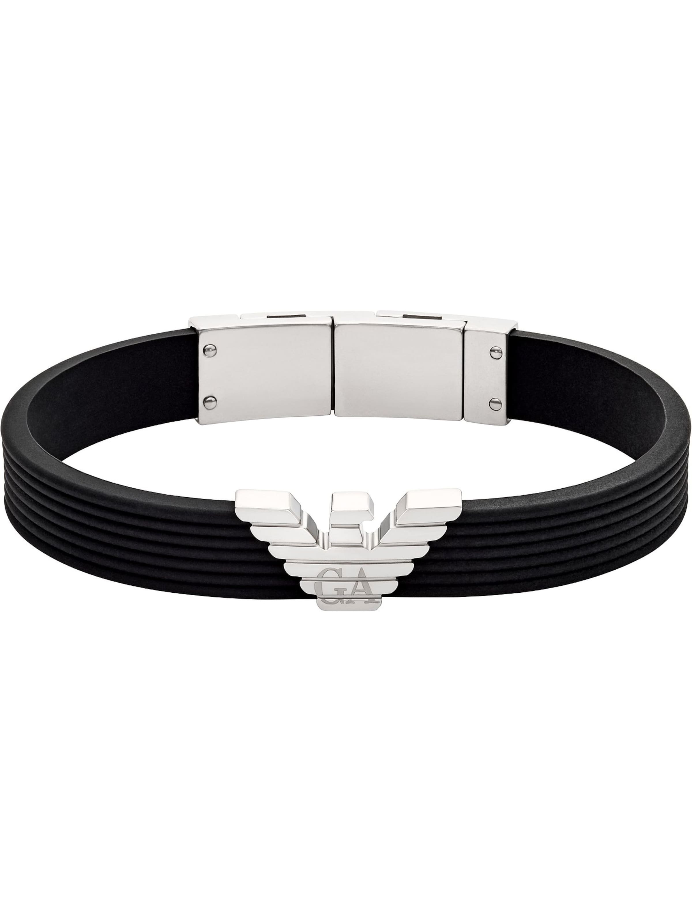 Emporio Armani Armband i svart: framsida