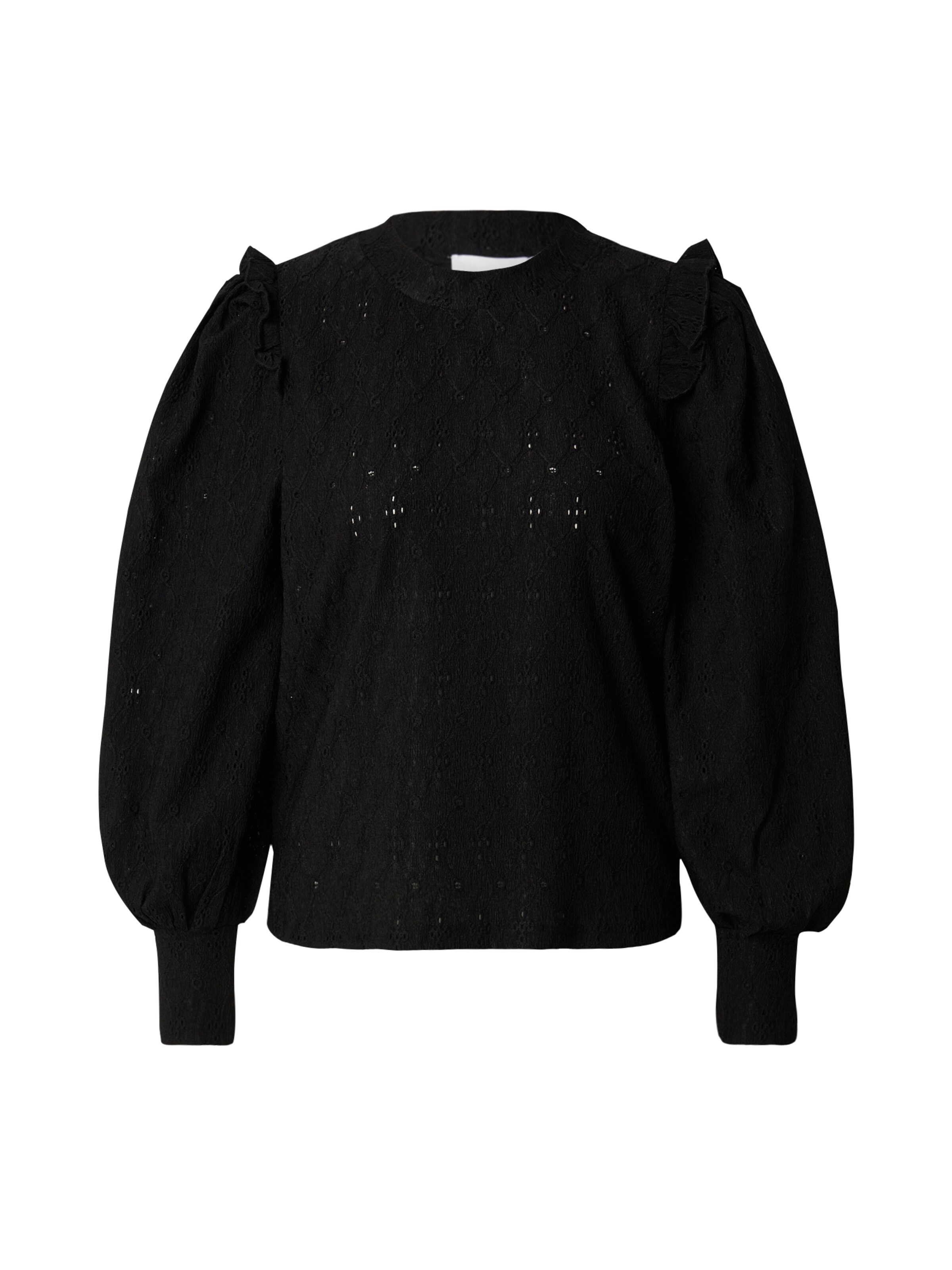 SISTERS POINT Bluse 'EINA' i sort: forside