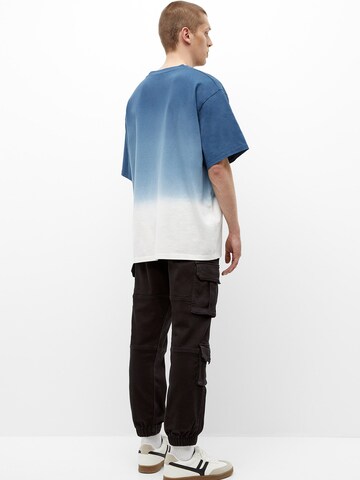 Pull&Bear Tapered Cargo nadrágok - fekete