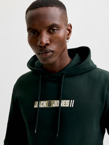 JACK & JONES Μπλούζα φούτερ 'JJMUNK' σε πράσινο