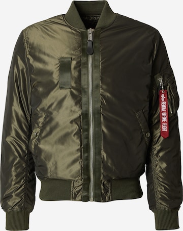 ALPHA INDUSTRIES Välikausitakki 'MA-1 VF Iridium' värissä vihreä: etupuoli
