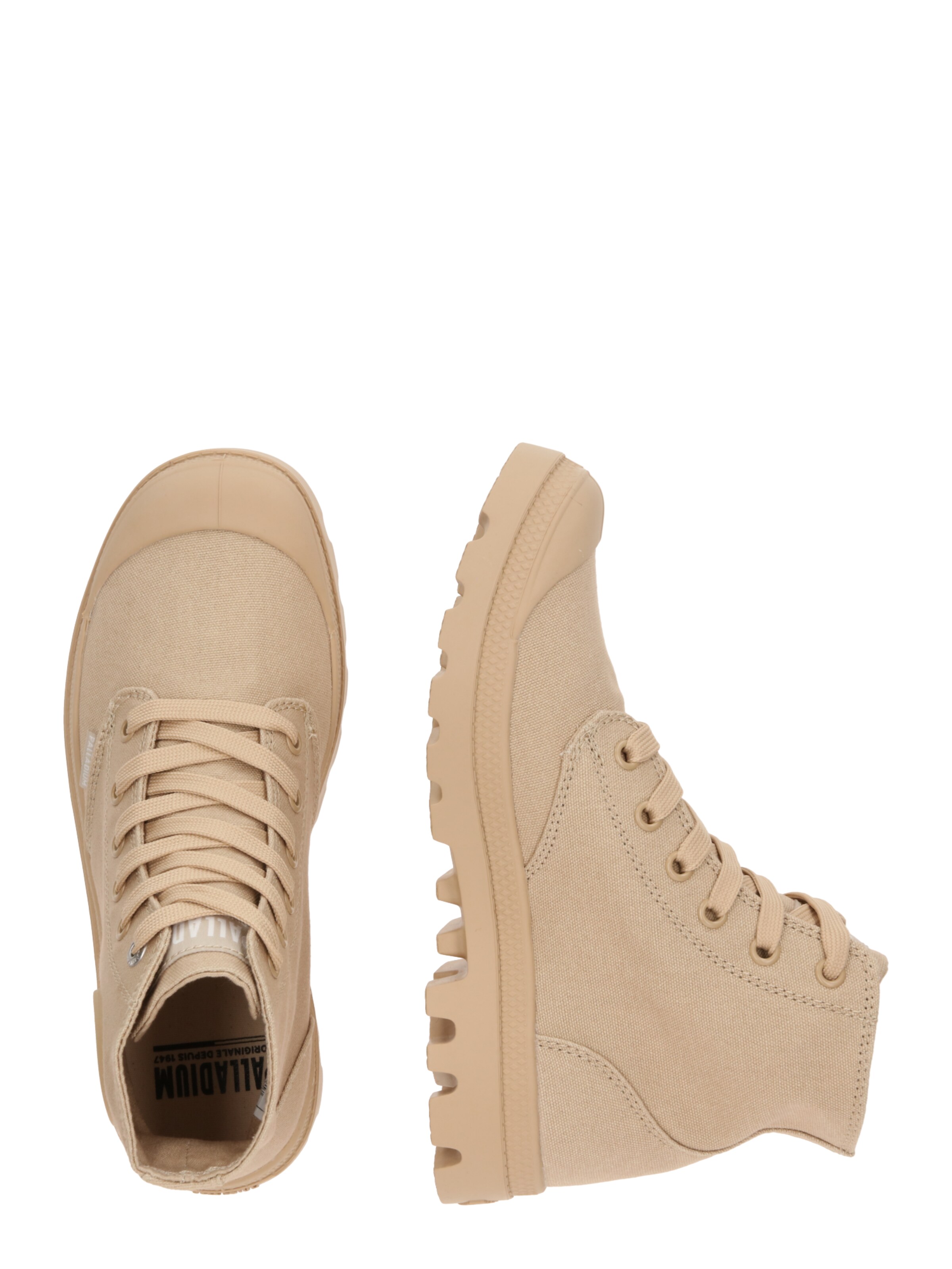 Baskets hautes 'Pampa' Palladium en beige