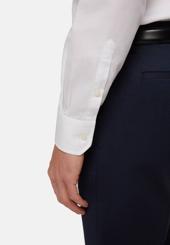 Boggi Milano Slim fit Zakelijk overhemd in Wit