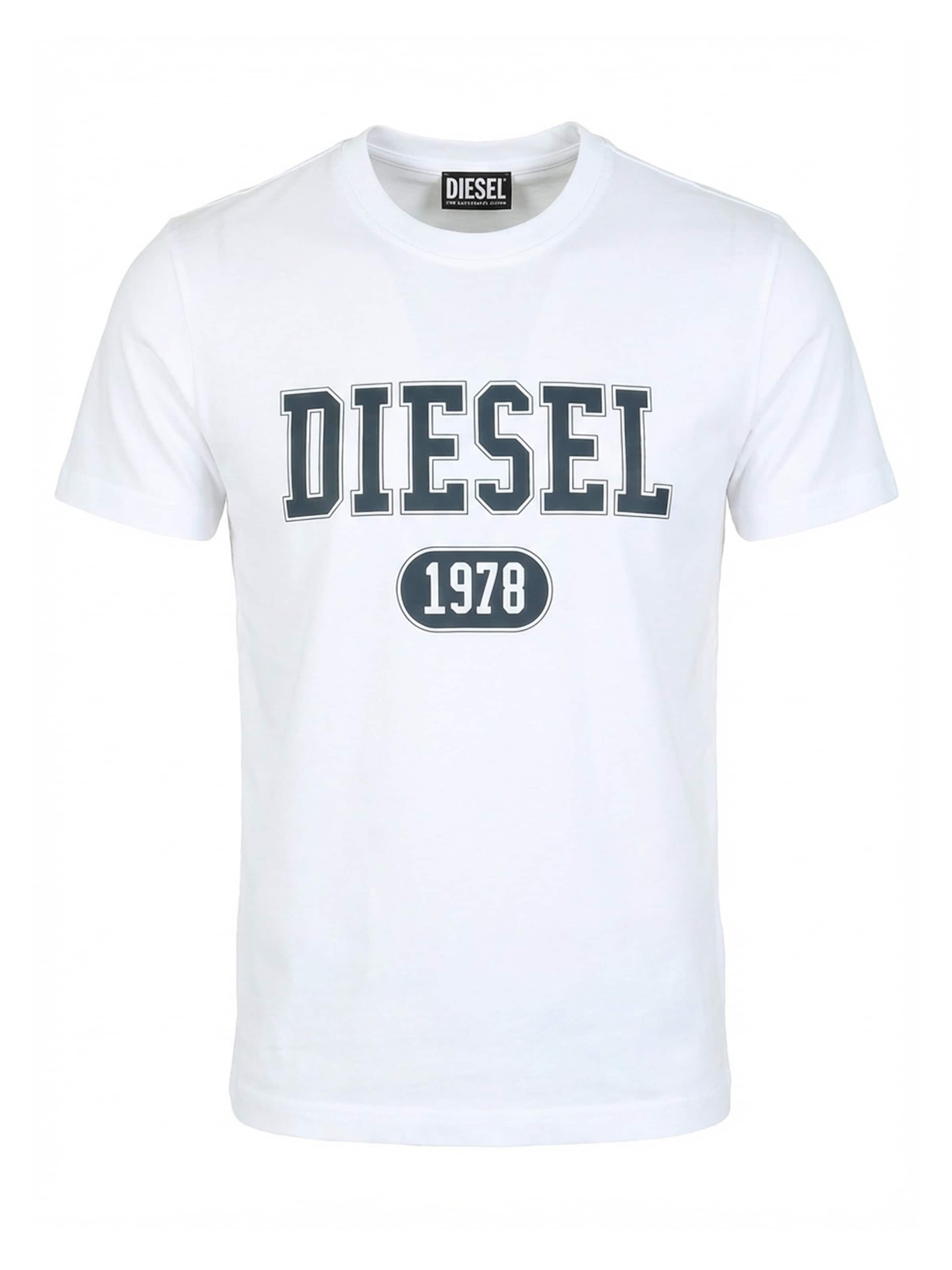 Maglietta 'T-DIEGOR 1-A' di DIESEL in bianco: frontale