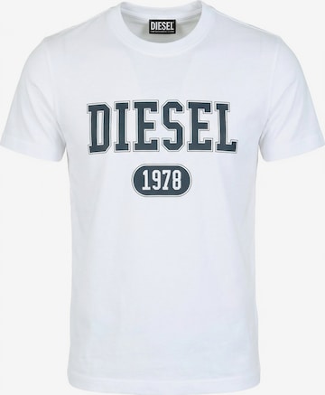 T-Shirt 'T-DIEGOR 1-A' DIESEL en blanc : devant