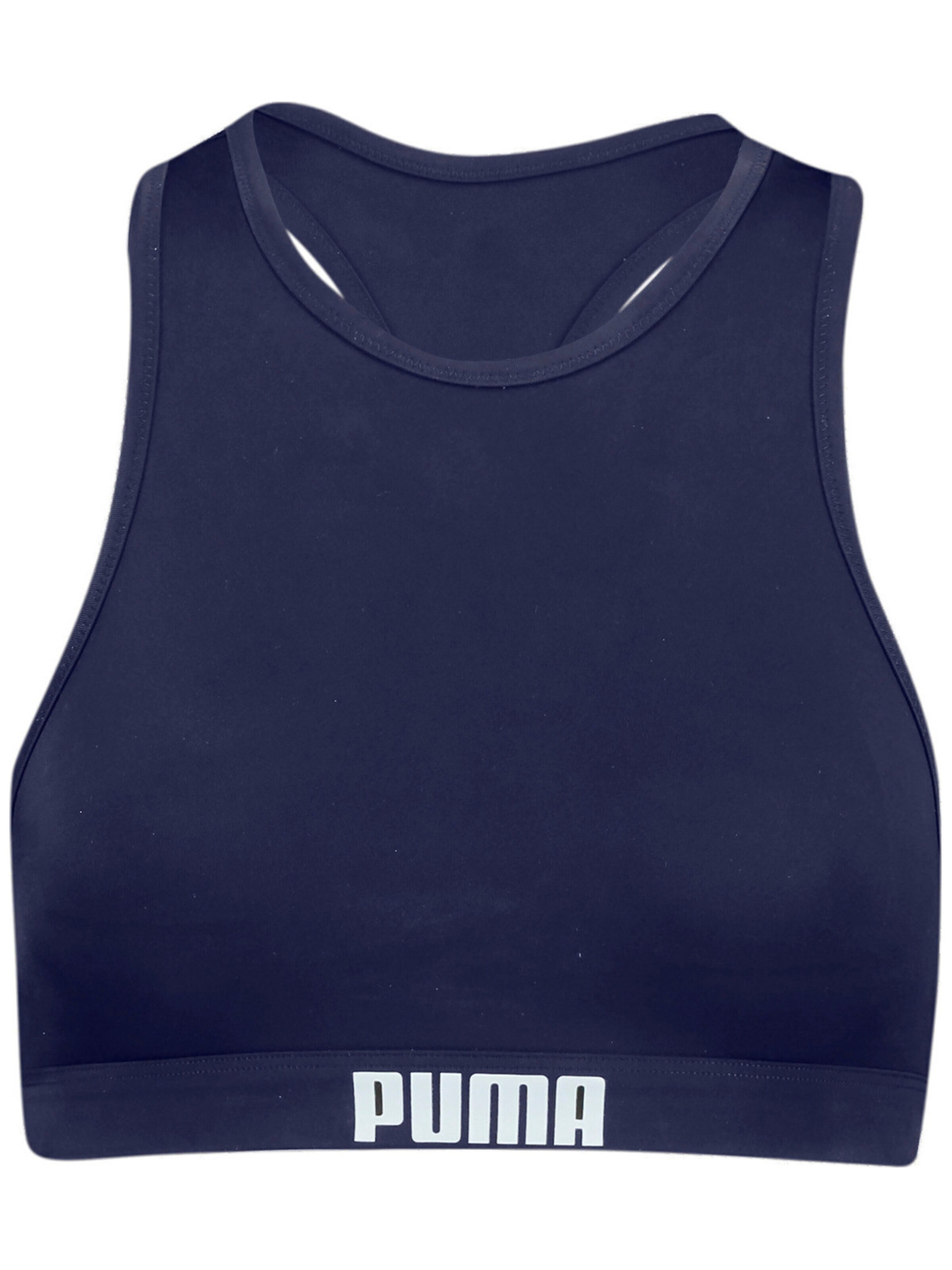 PUMA Sports top 'Puma Swim Women Racerback Swim Top 1p' in Blue: front