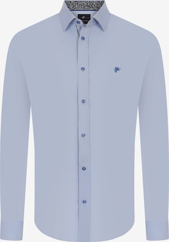 DENIM CULTURE Regular fit Skjorta 'GIANFRANCO' i blå: framsida