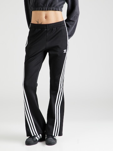 ADIDAS ORIGINALS Flared Broek in Zwart: voorkant