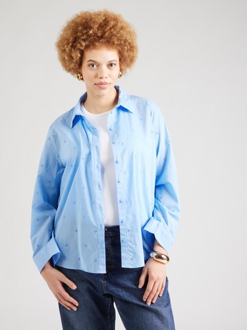 Camicia da donna 'CARNew Grace Julia' di ONLY Carmakoma in blu: frontale