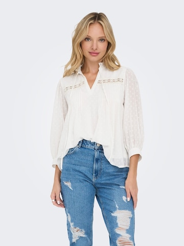 ONLY - Blusa 'Madonna' em branco: frente