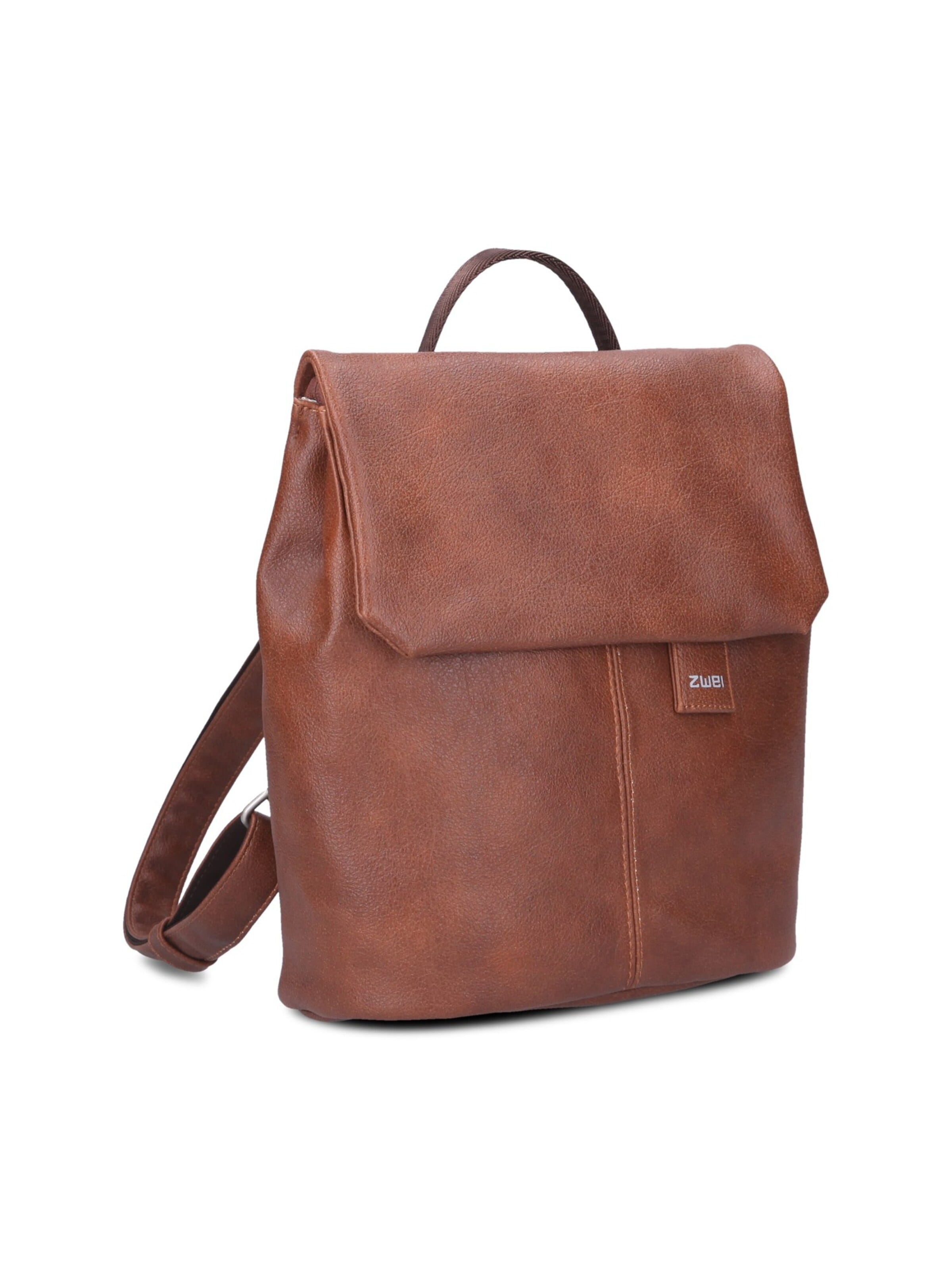 ZWEI Backpack 'MADEMOISELLE.M MR8' in Brown: front