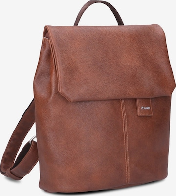 ZWEI Backpack 'MADEMOISELLE.M MR8' in Brown: front