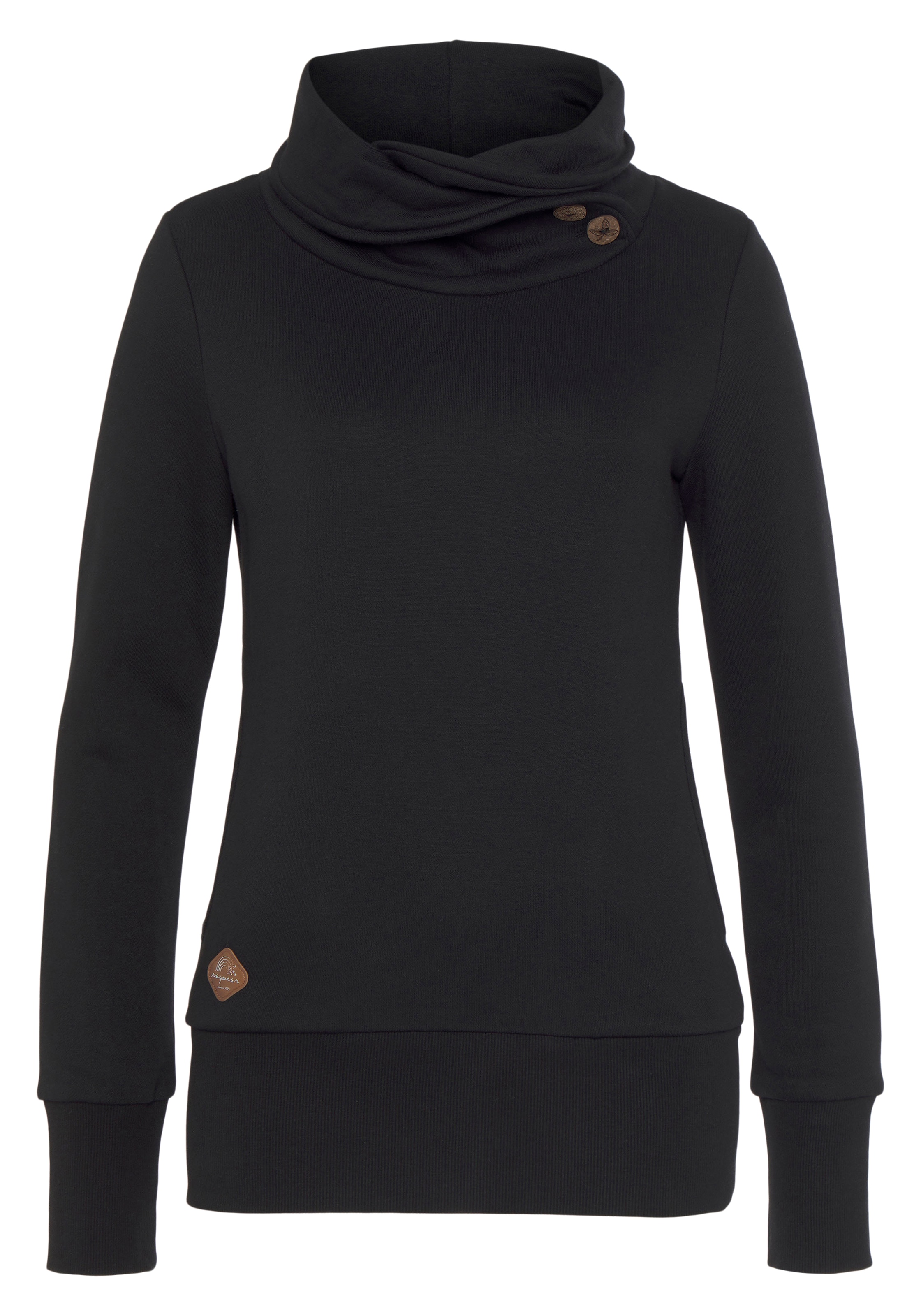 Ragwear Sweatshirt in Black: front