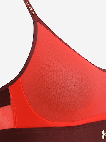 Low Support Soutien-gorge de sport 'Infinity' UNDER ARMOUR en rouge