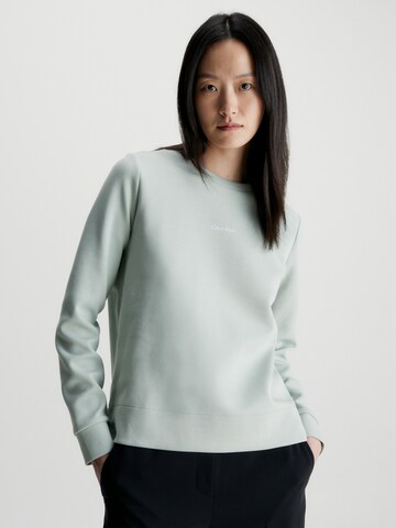 Sweat-shirt Calvin Klein en gris : devant