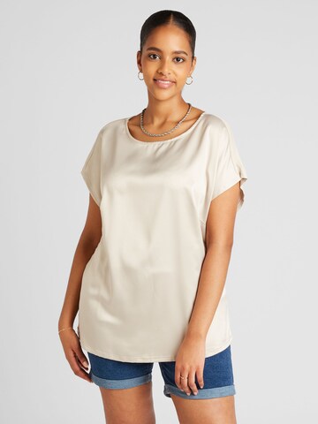 Vero Moda Curve Bluse 'MERLE' in Beige: predná strana