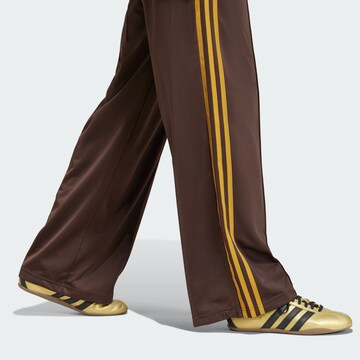 ADIDAS ORIGINALS Wide leg Workout Pants 'Adicolor Classic Firebird' in Brown