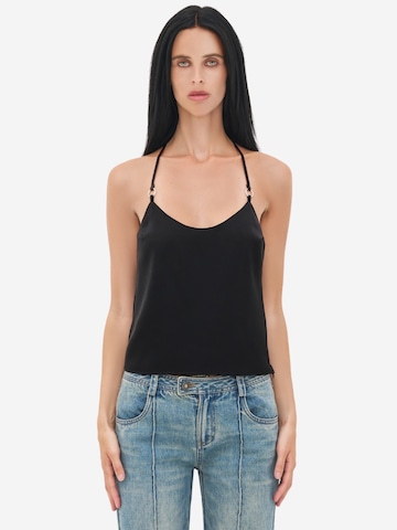 OW Collection Top 'LINDSEY' in Black: front