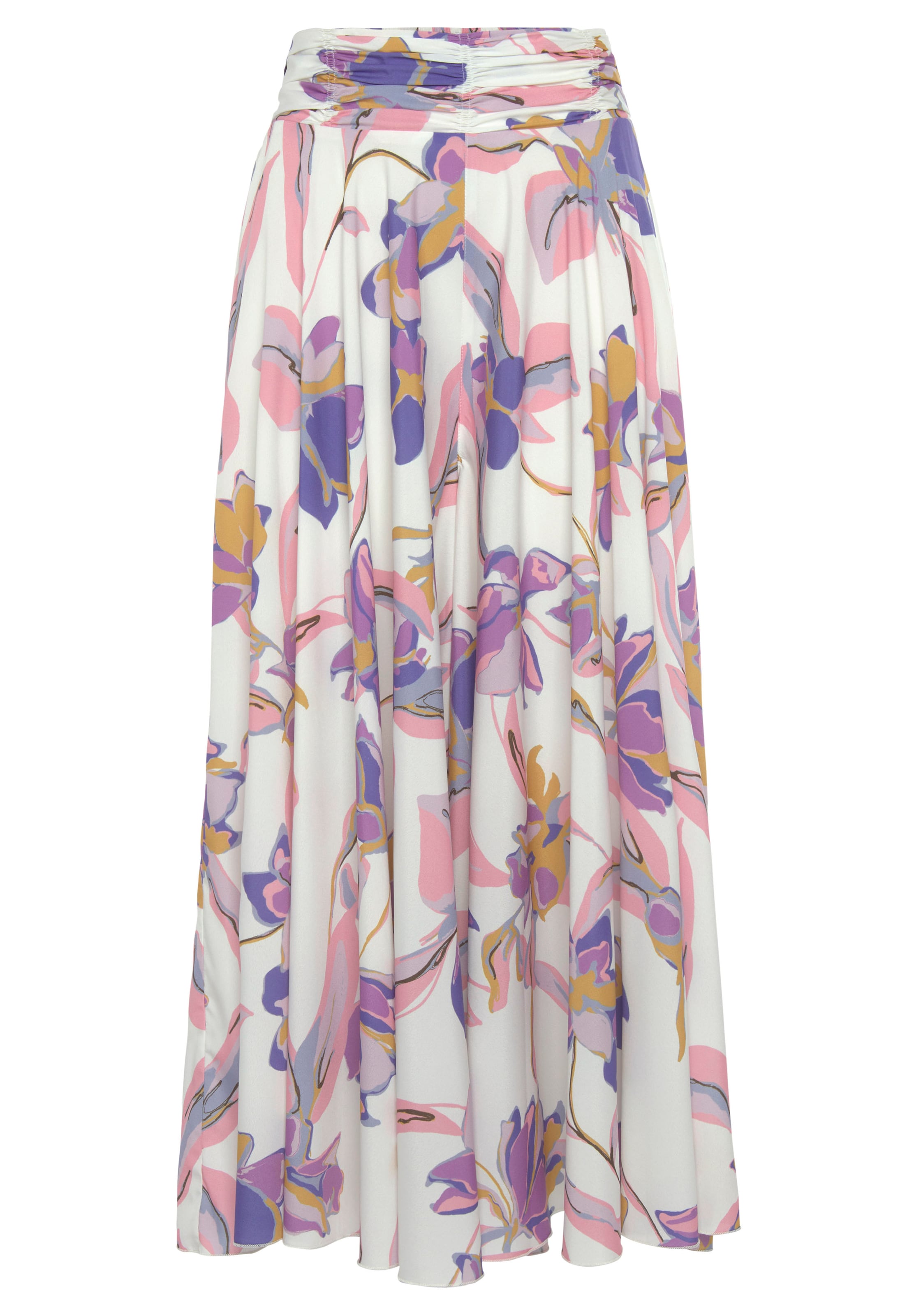 LASCANA Wide Leg Hosenrock in Weiß: Vorderseite