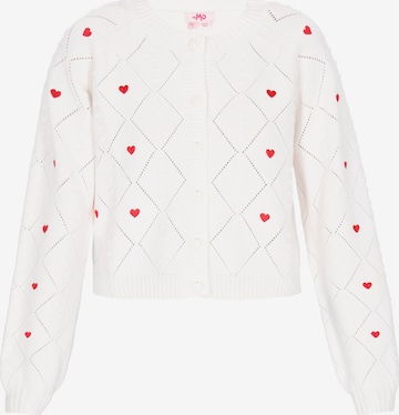 MYMO Kardigán - Biela: predná strana