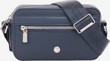 Borsa a tracolla 'Lacoste Petit sac messenger Homme Langon Petit Piqué Marine' di LACOSTE in blu: frontale