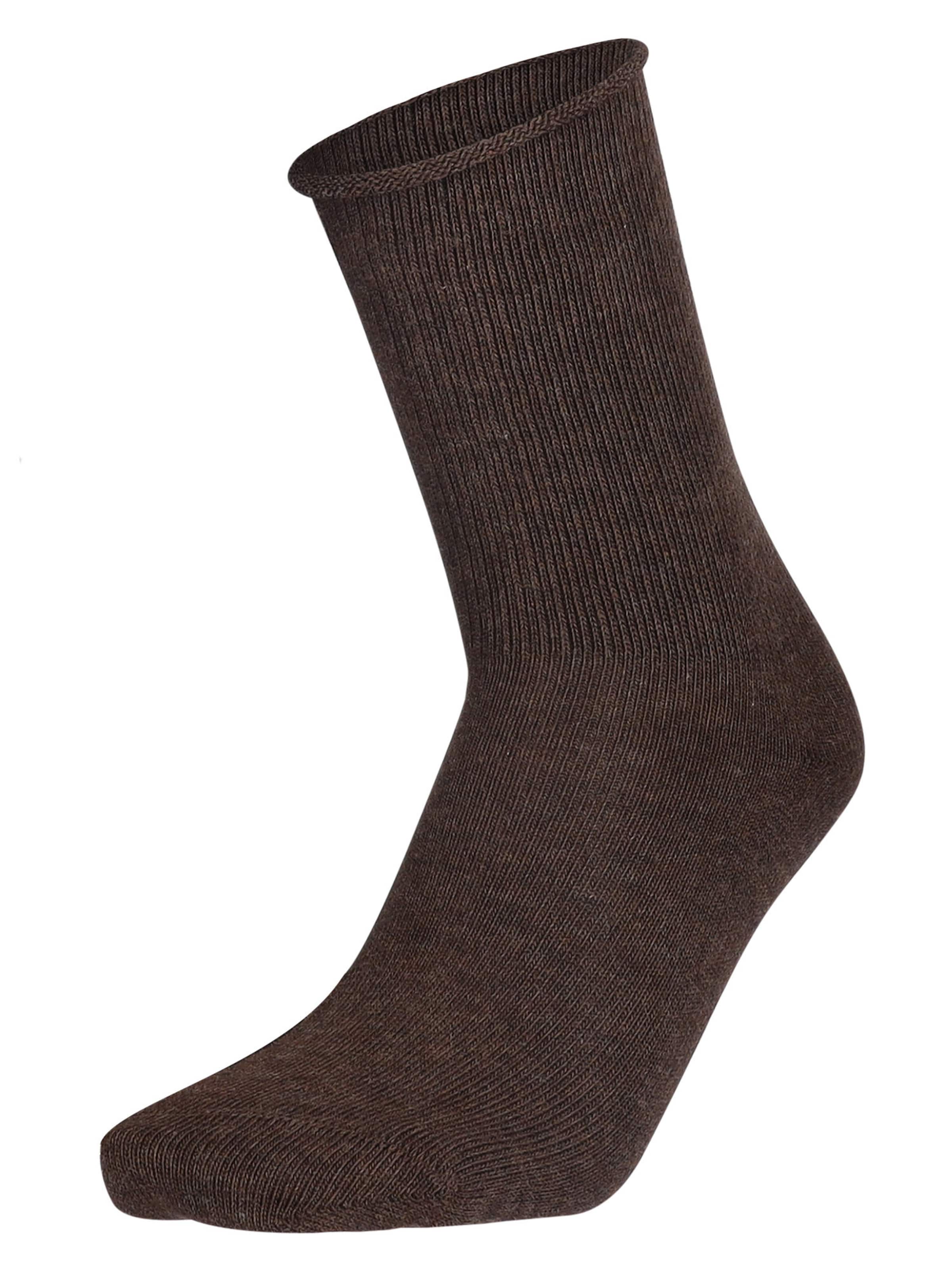 Chaussettes 'Relax Soft' Hudson en marron : devant