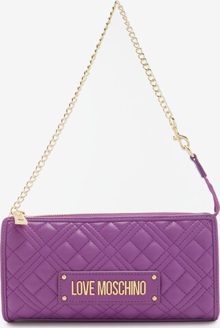 Love Moschino Clutch in Purple: front