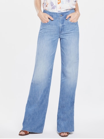 NYDJ Wide leg Jeans in Blauw: voorkant