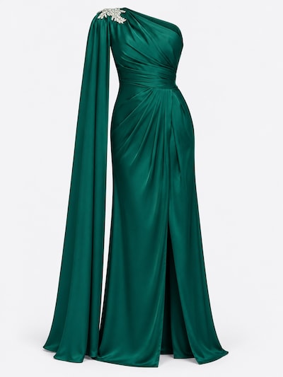 Ombre Abendkleid‌‌‌ in 36 in dunkelgrün, Produktansicht