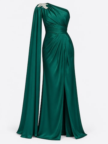Ombre Abendkleid in Grün: Vorderseite