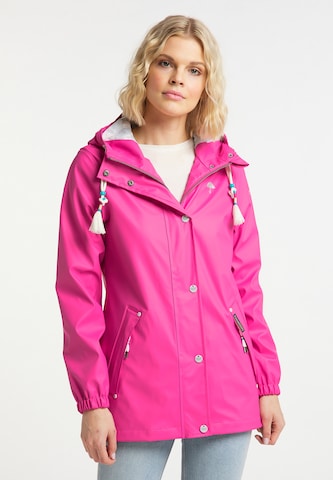 Schmuddelwedda Raincoat in Pink: front