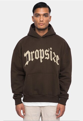 Dropsize Sweatshirt in Bruin: voorkant