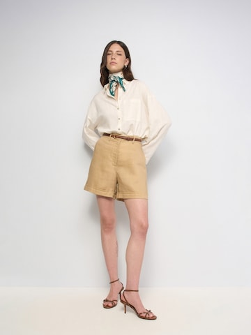 Salsa Jeans Loose fit Chino trousers in Beige